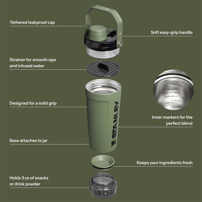 The Activate Shaker Bottle | 20 OZ Çam Yeşili