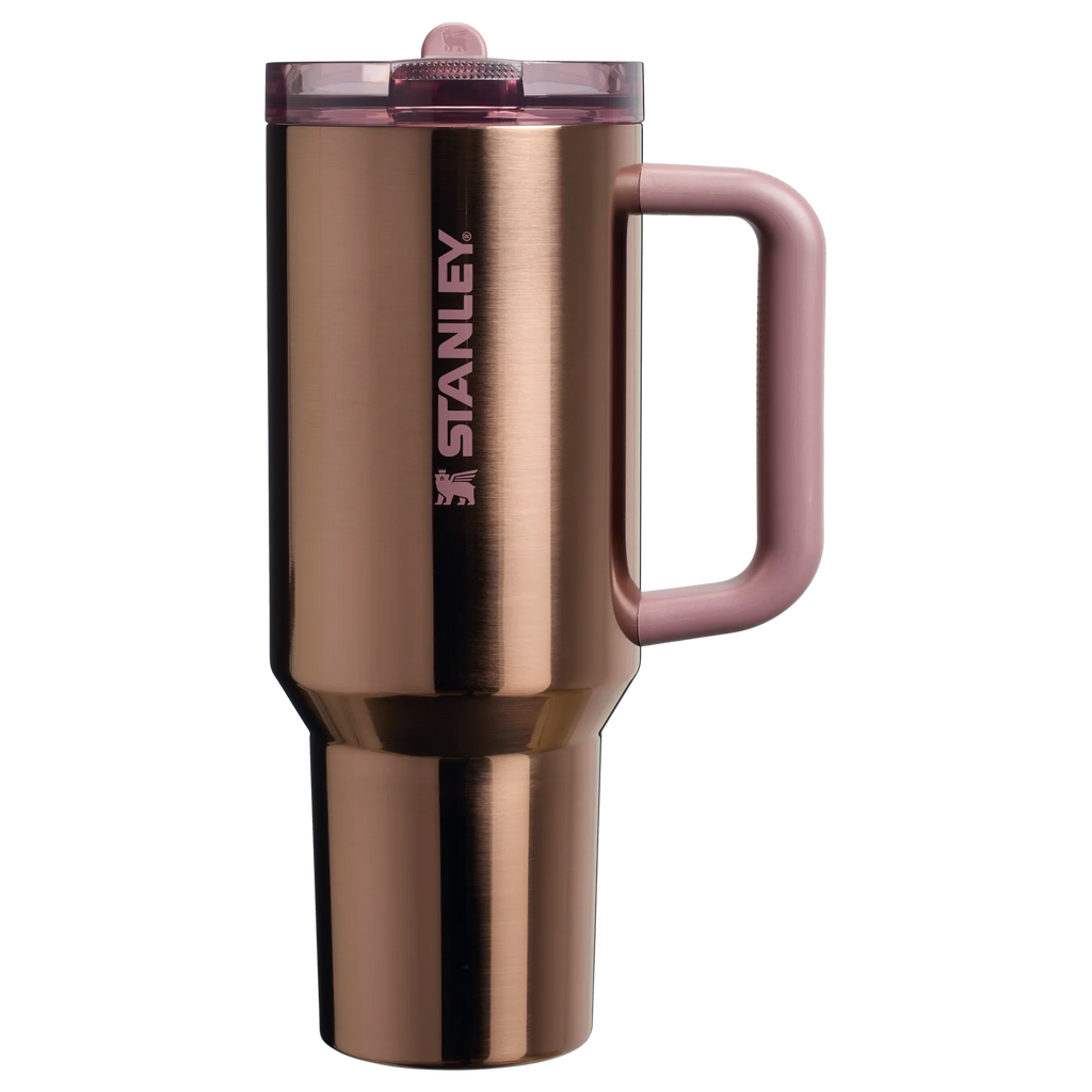 The Quencher ProTour Flip Straw Tumbler | 40 OZ Polished Rose Gold