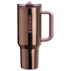 The Quencher ProTour Flip Straw Tumbler | 40 OZ Polished Rose Gold