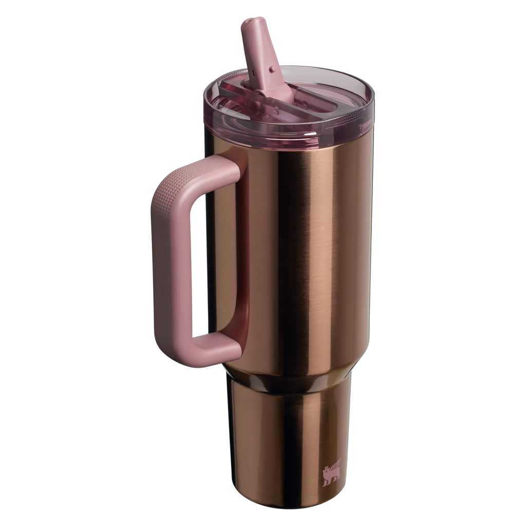 The Quencher ProTour Flip Straw Tumbler | 40 OZ Polished Rose Gold