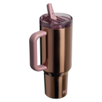 The Quencher ProTour Flip Straw Tumbler | 40 OZ Polished Rose Gold