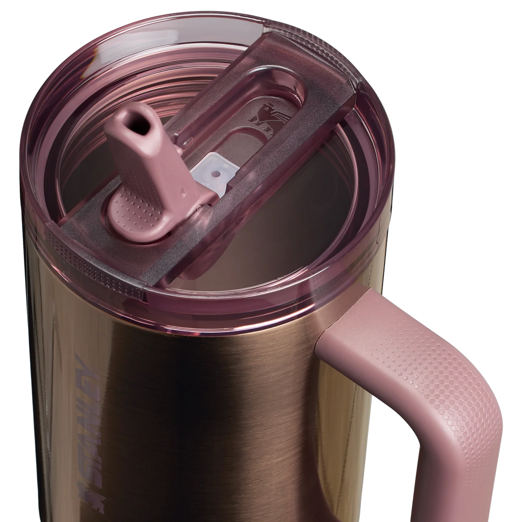The Quencher ProTour Flip Straw Tumbler | 40 OZ Polished Rose Gold